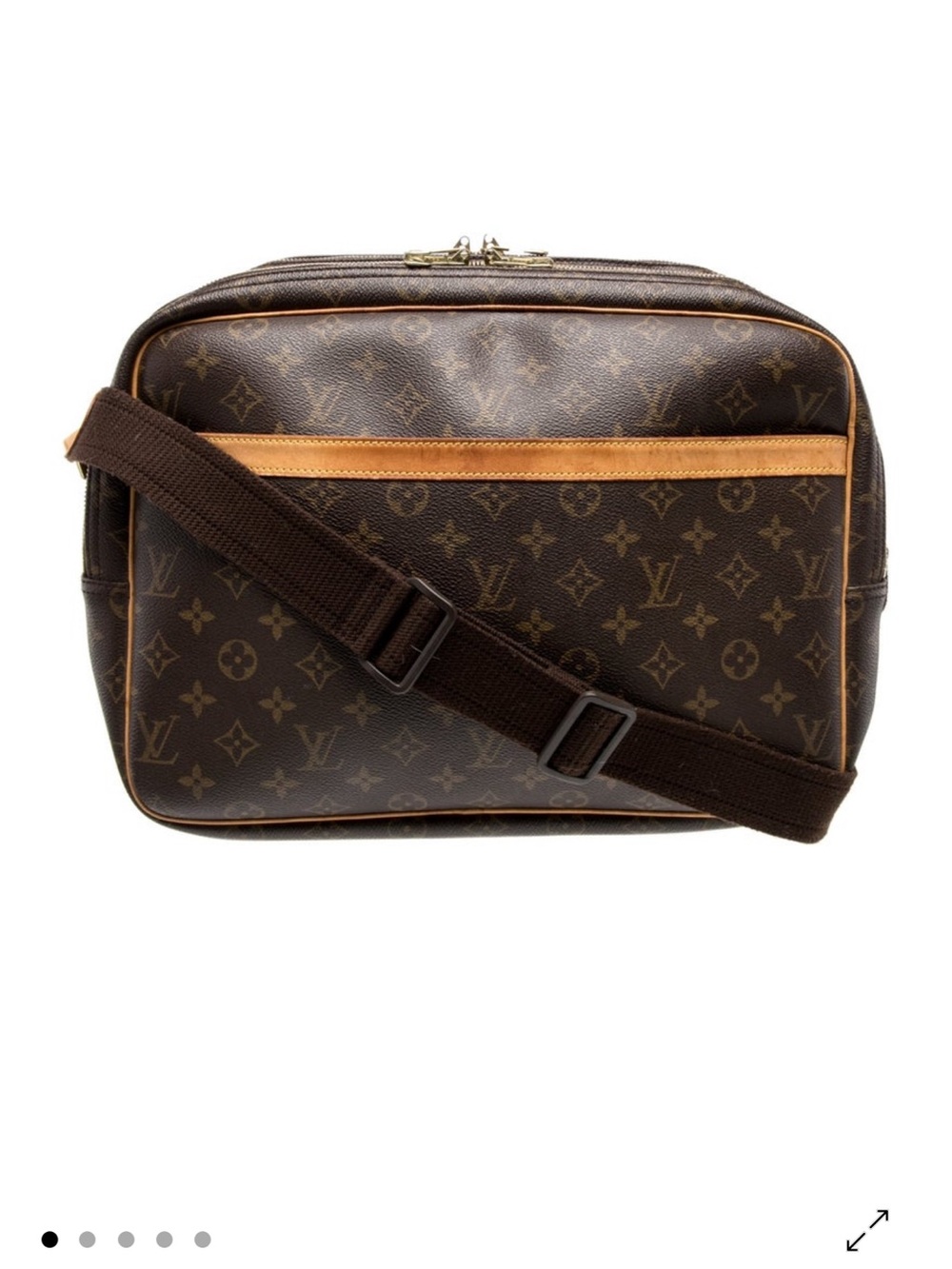 Louis Vuitton Brown Monogram Canvas Crossbody Bag PM